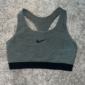 Nike grey and black sports bra